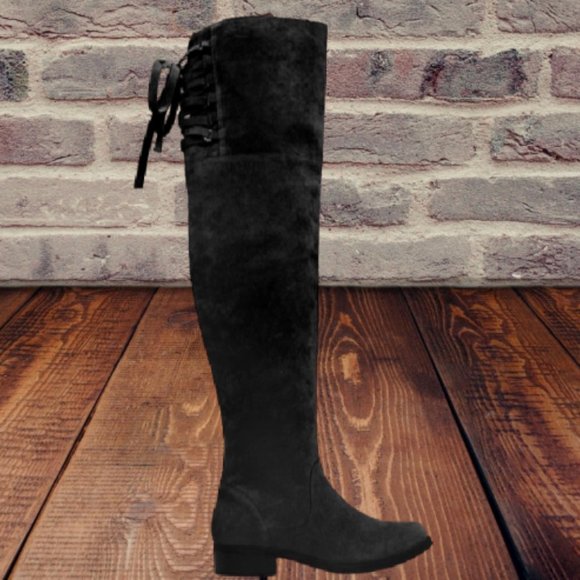 Malya Lace Up Over the Knee Boots - Picture 2 of 6